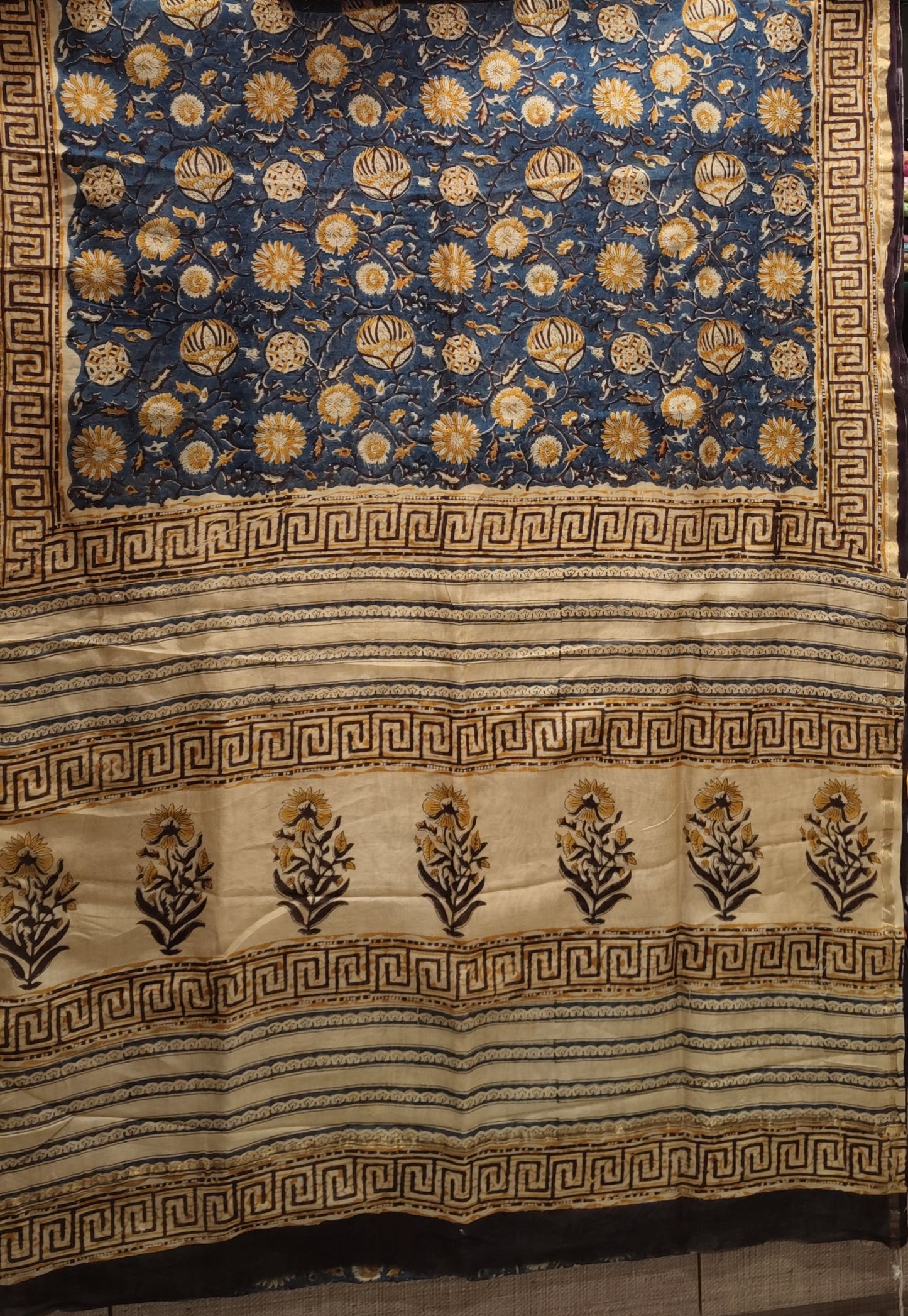Saree Chanderi Kalamkari