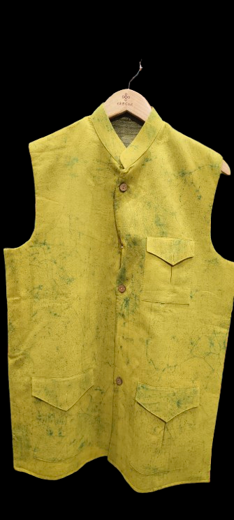 Nehru Jacket Reversible Raw-Silk Ghicha
