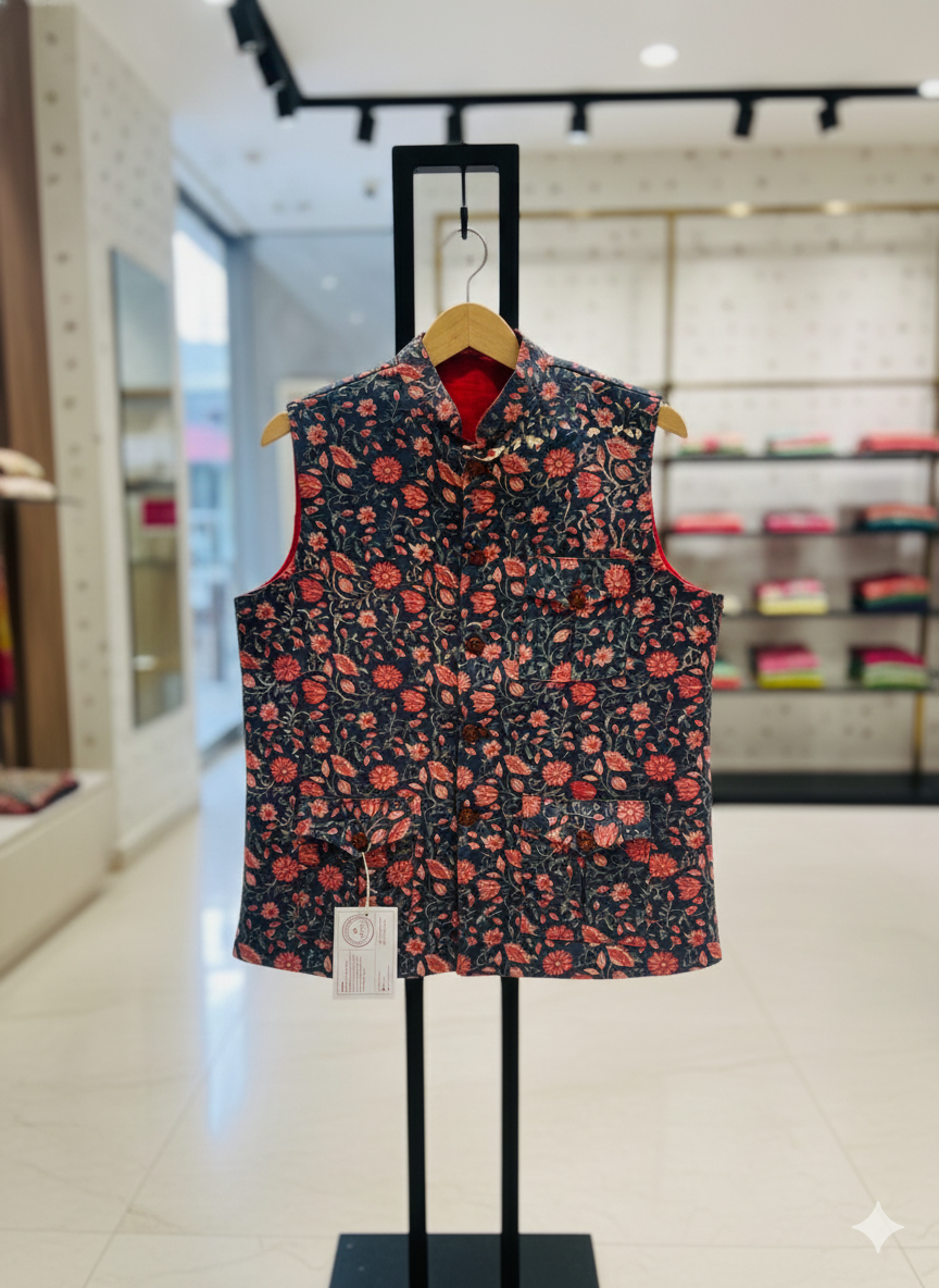 Handmade Khadi Nehru Jacket