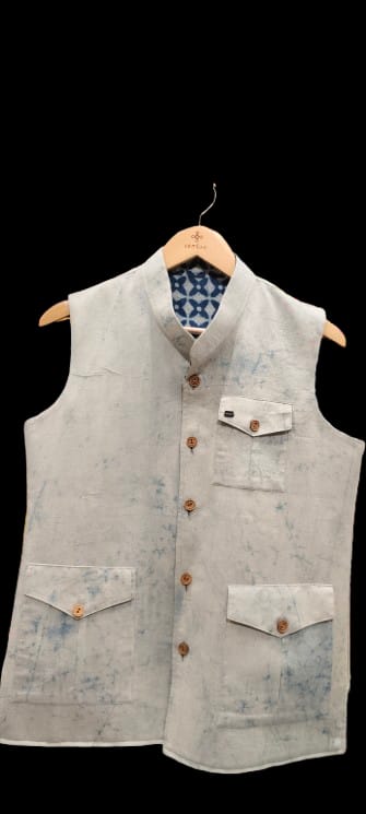 Nehru Jacket Reversible Dabu