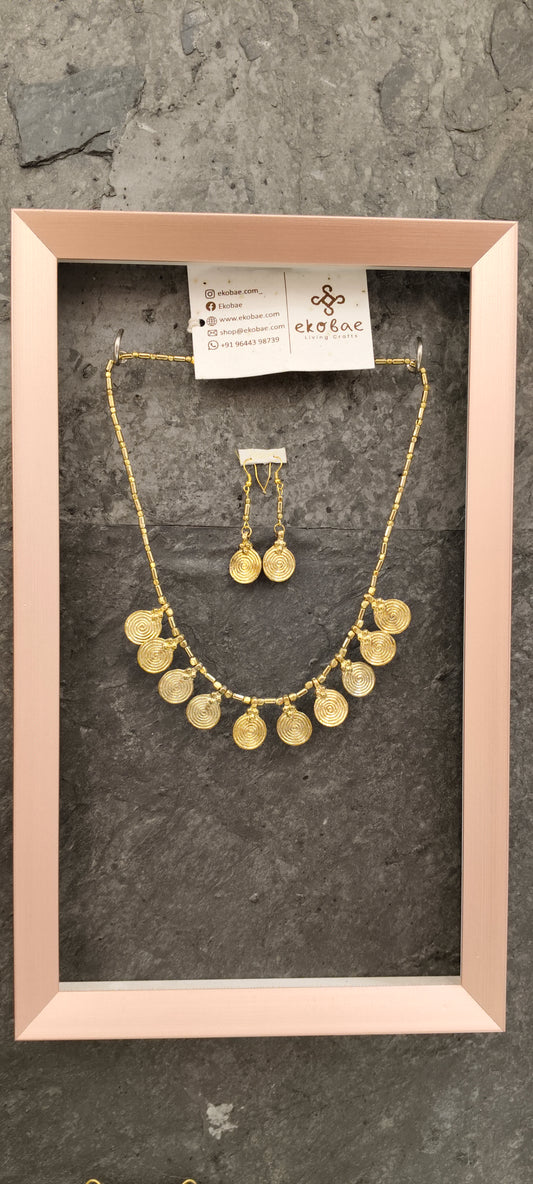 Necklace tribal Coin Petite