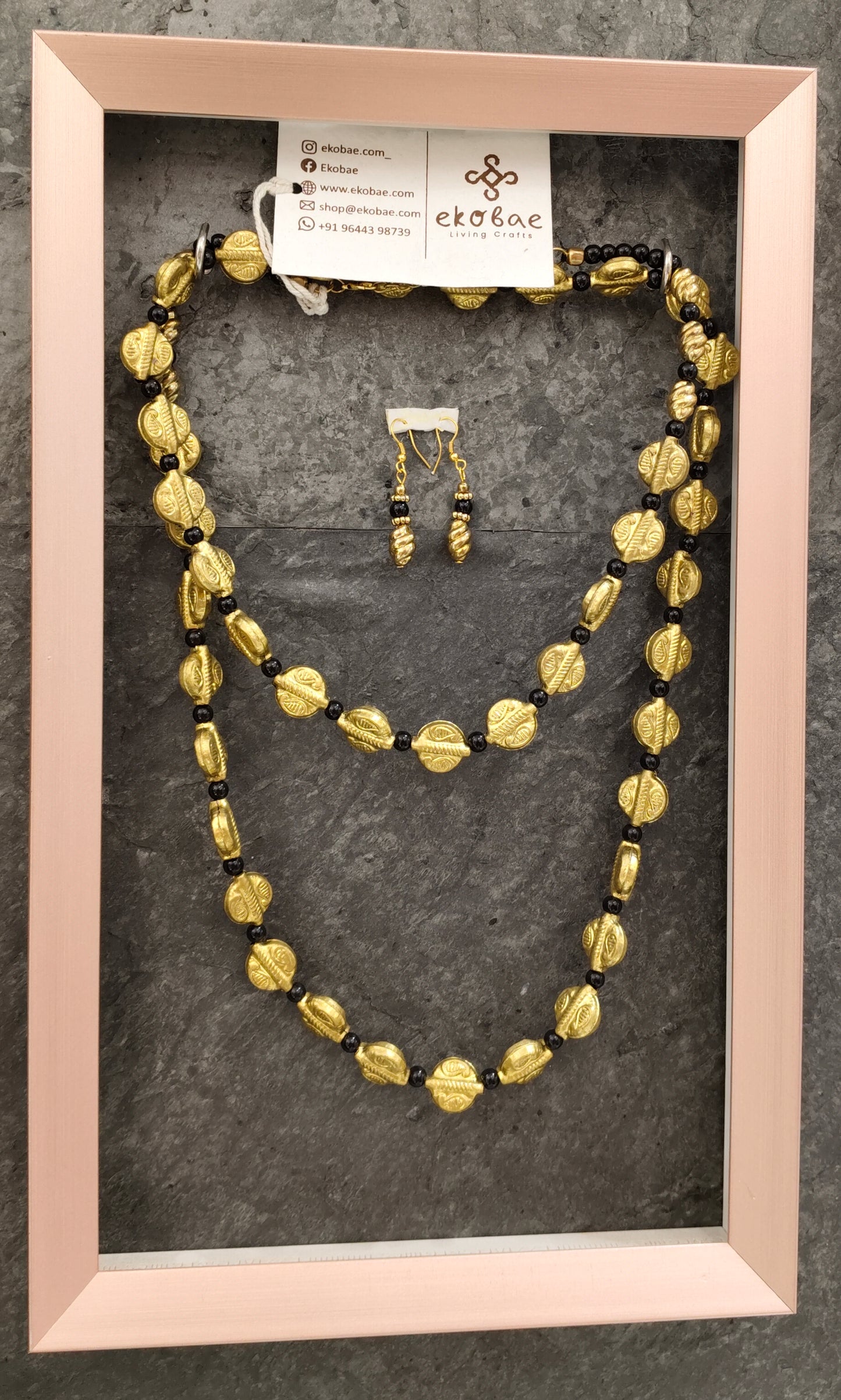 Necklace Tribal long w Earrings