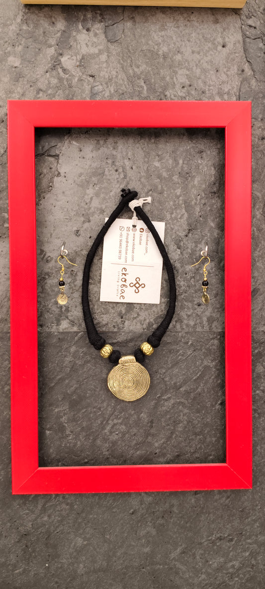 Necklace Tribal Sun w Earrings