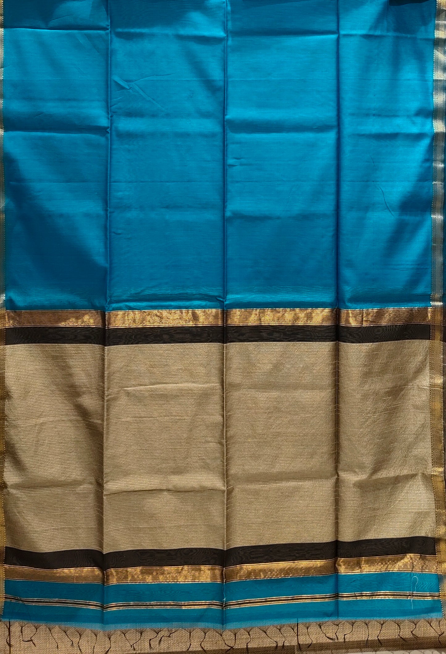 Saree Maheshwari Jute Pallu