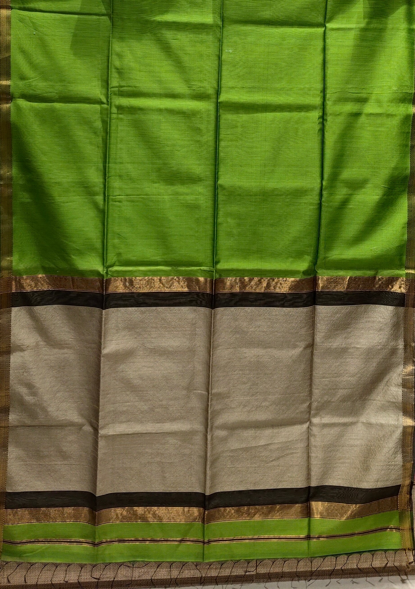 Saree Maheshwari Jute Pallu