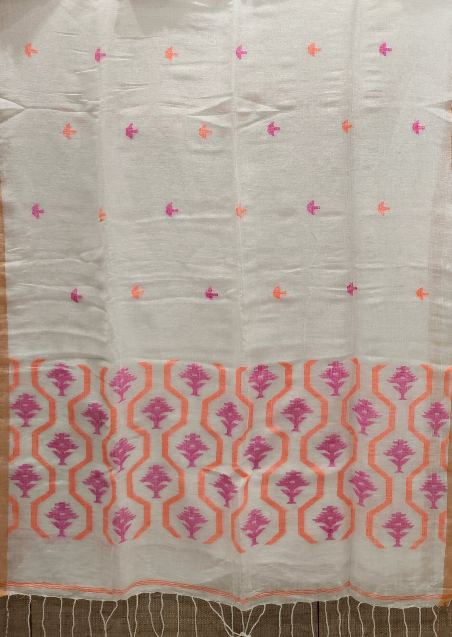Linen by Linen Jamdani Saree
