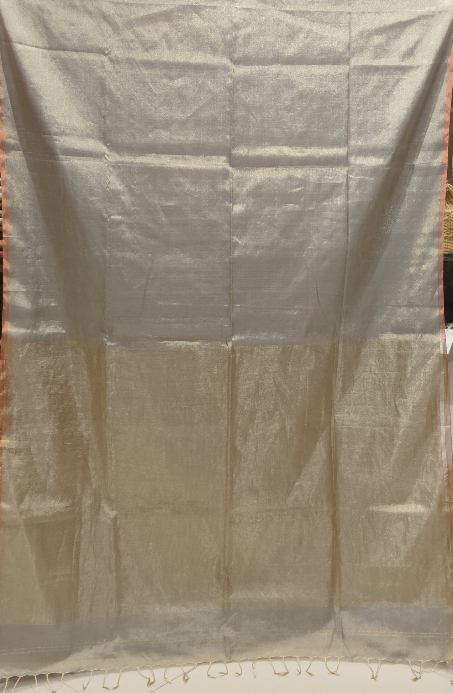 Saree Maheshwari Tissue with border