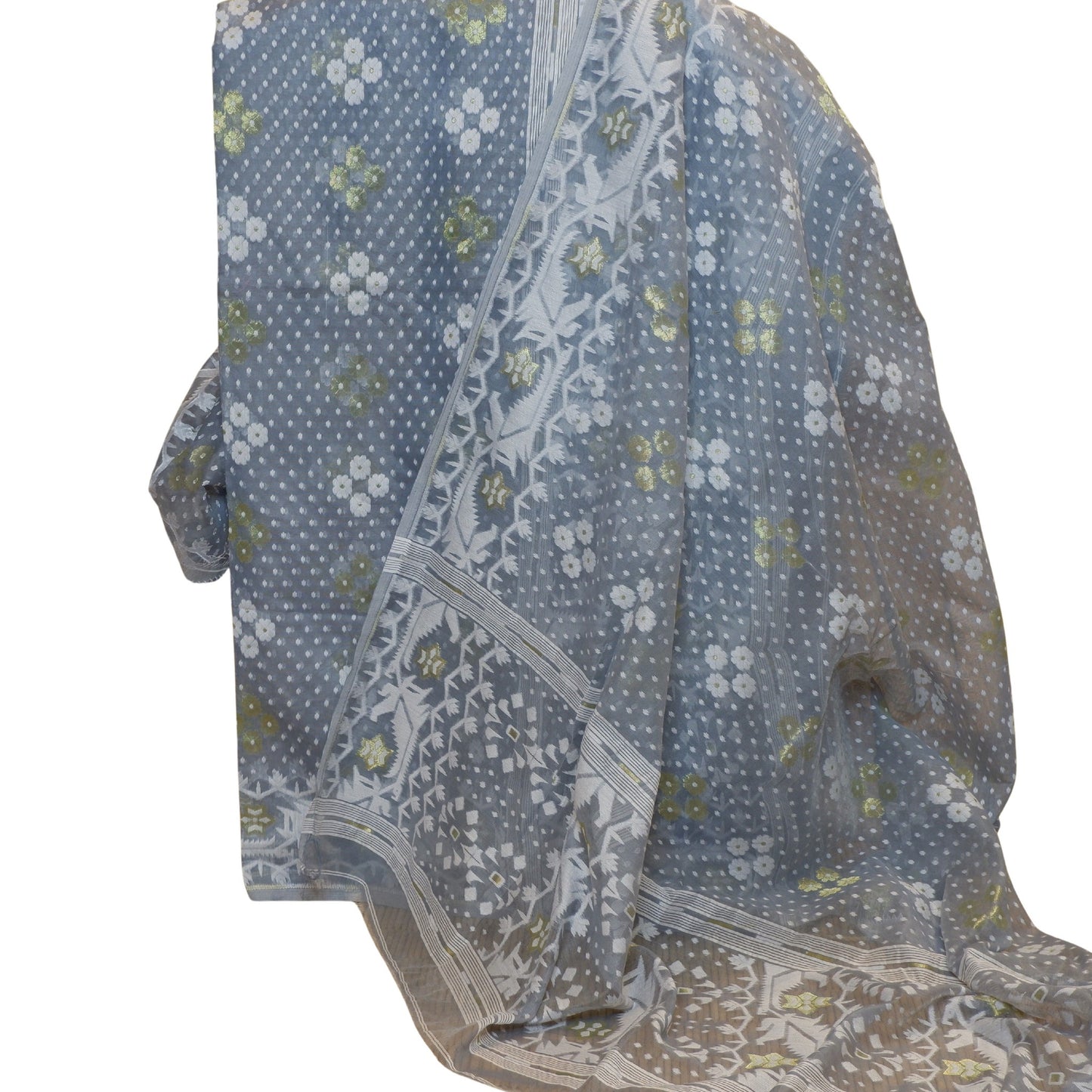 Jhilmil Jaal Kurta & Dupatta (2 piece set) Jamdani