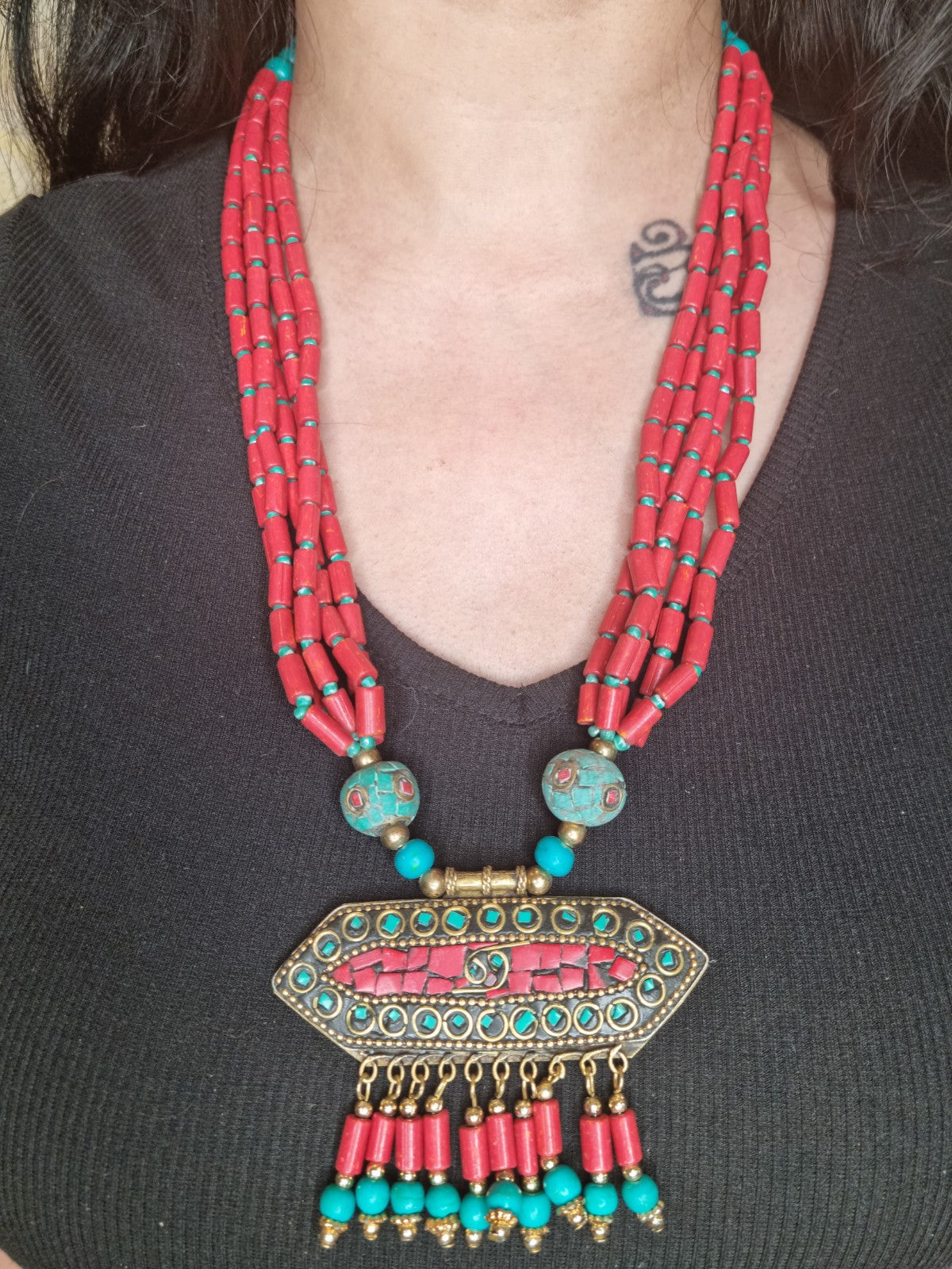 Tibetan Necklace with pendant