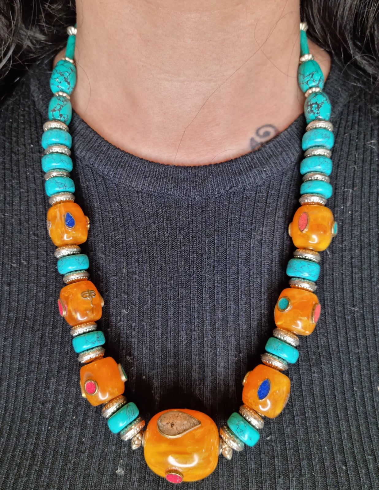 Nepalese Multi Overlay Necklace