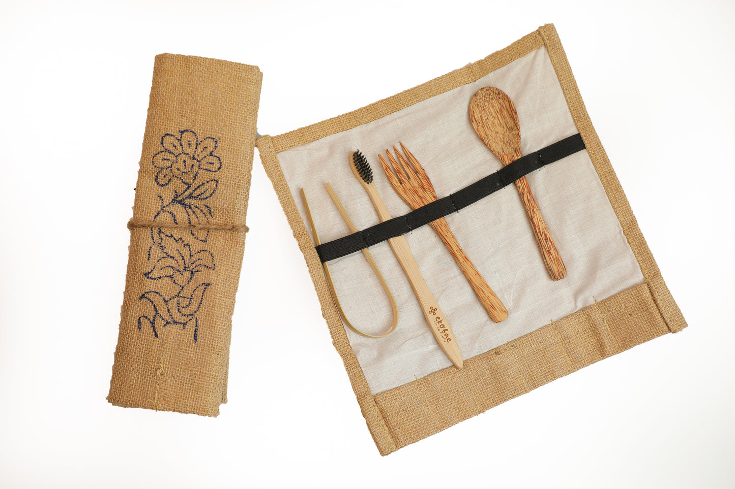 On-the-go cutlery kits (jute)