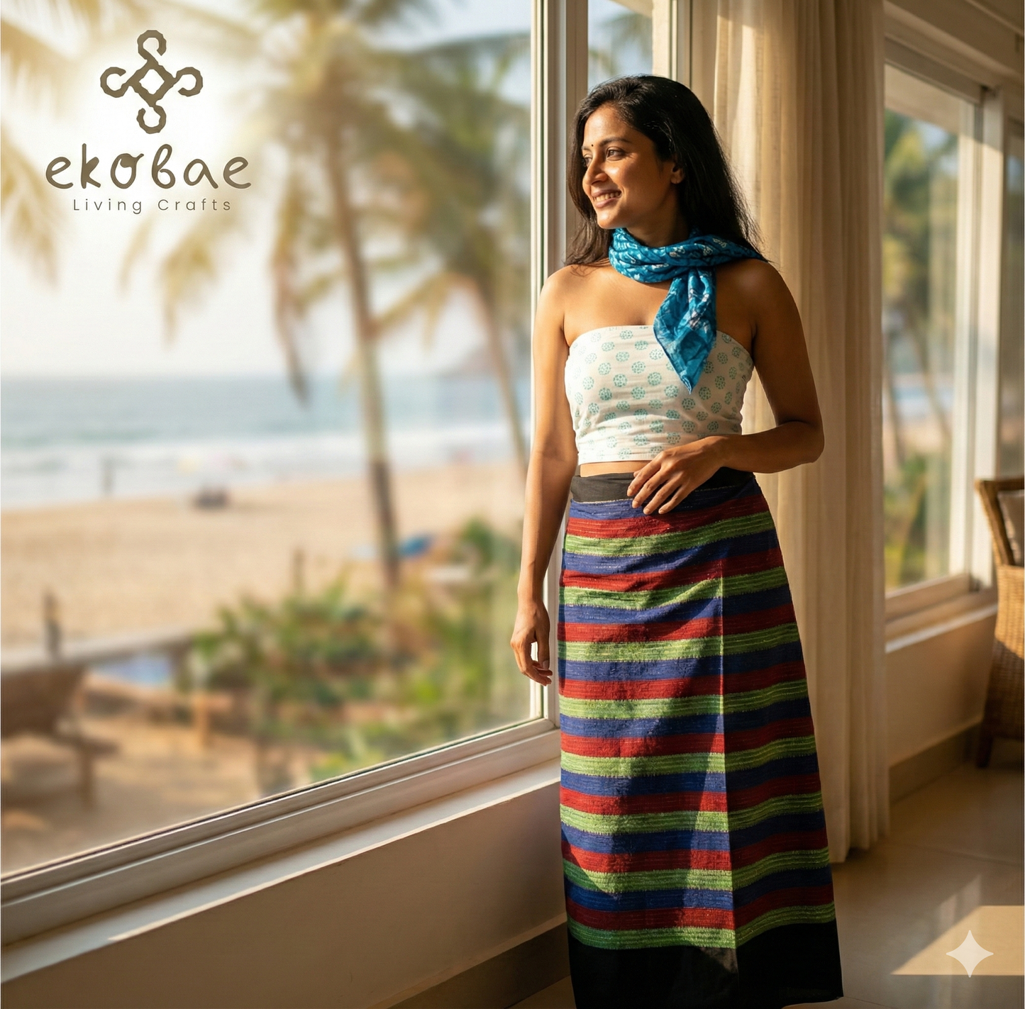 HANDLOOM WRAP SKIRT