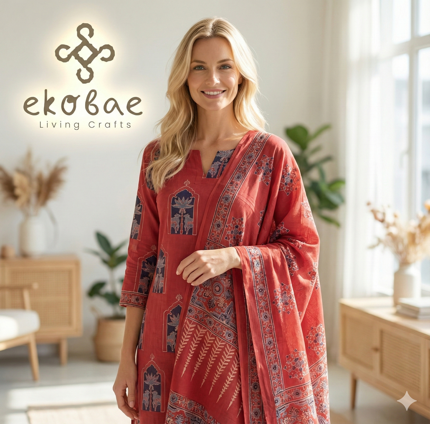 Ajrakh Kurta Dupatta Sets (Dastan-e-Ajrakh)