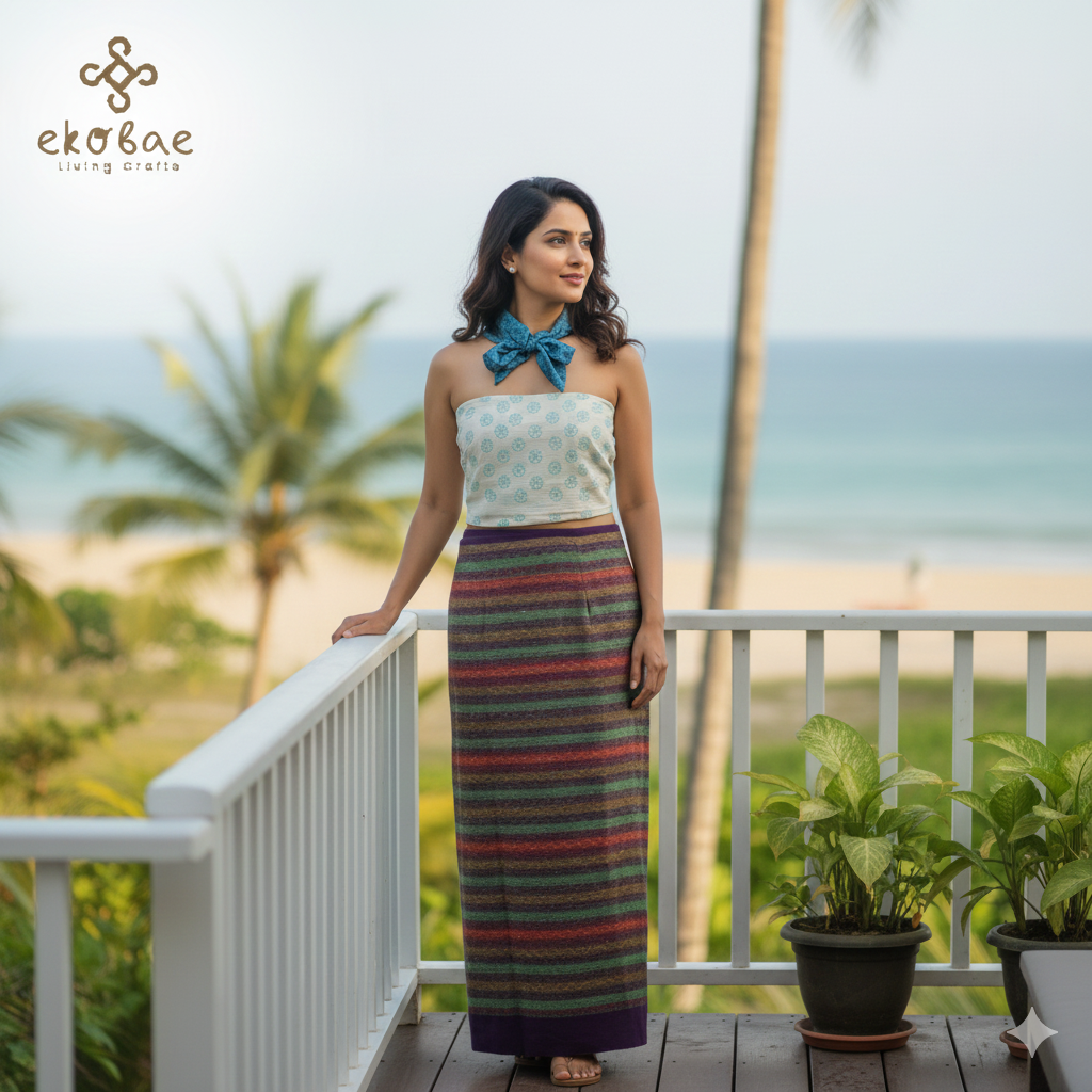 HANDLOOM WRAP SKIRT