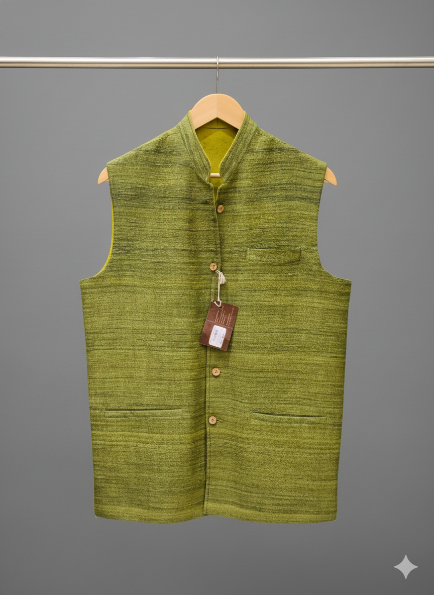 Handmade Khadi Modi Jacket/Vest