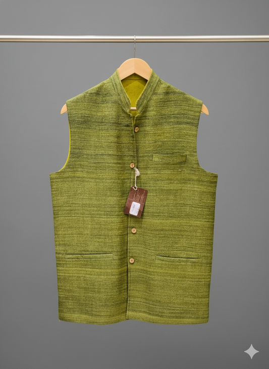 Handmade Khadi Modi Jacket/Vest