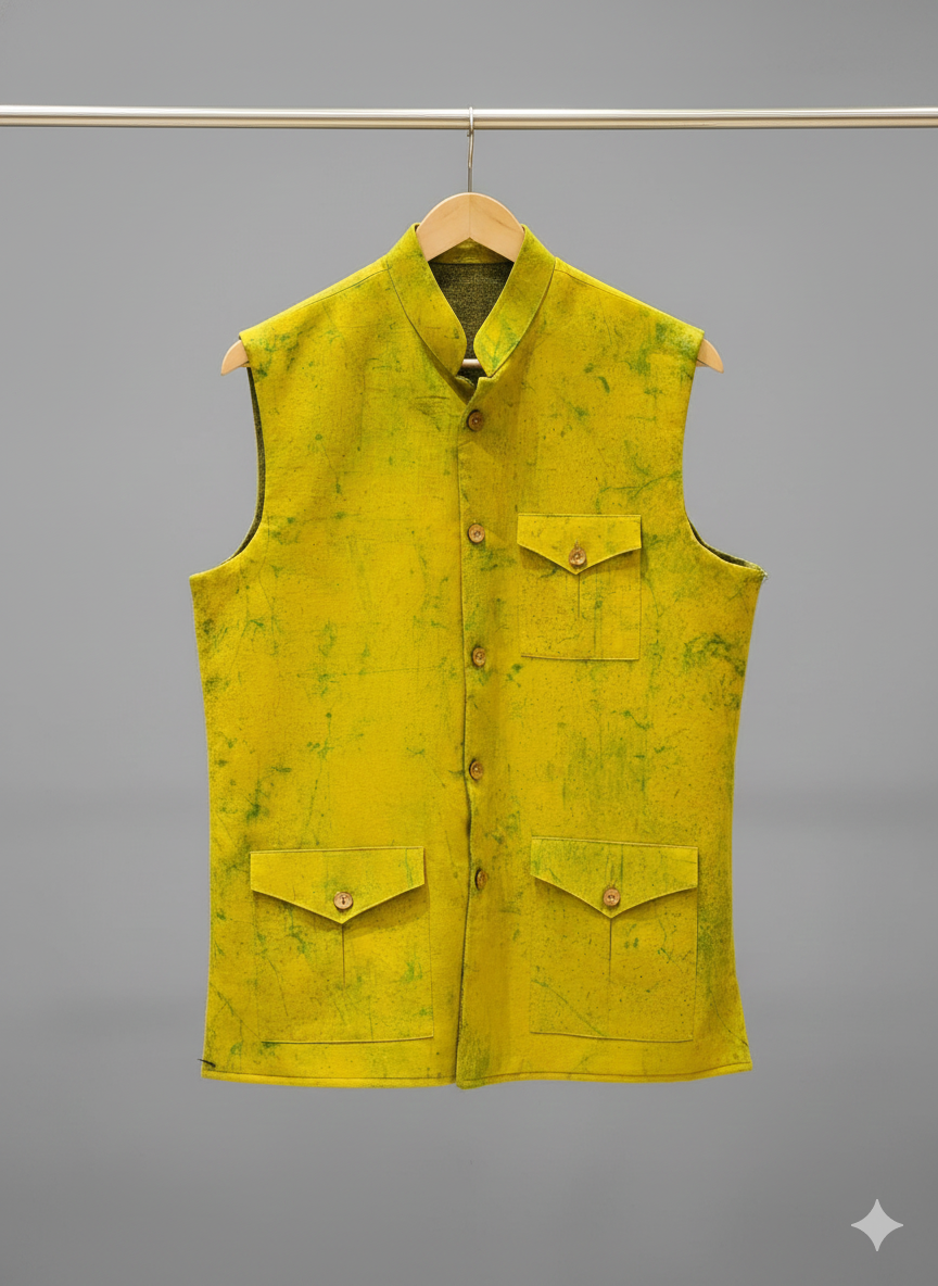 Handmade Khadi Nehru Jacket
