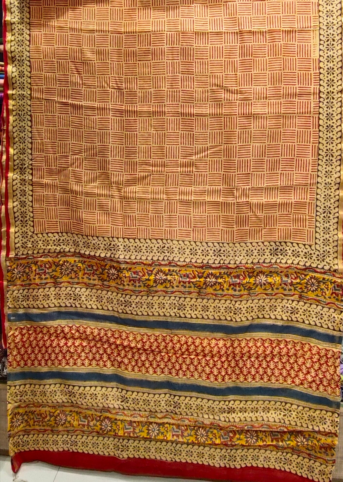 Saree Chanderi Kalamkari