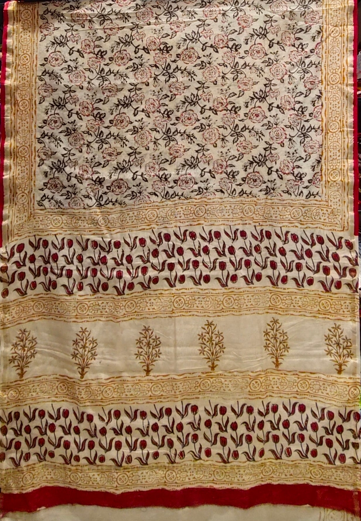 Saree Chanderi Kalamkari