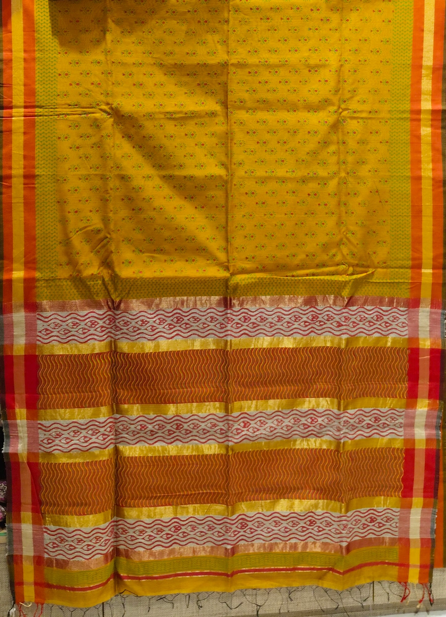 Saree Handloom Maheshwari Block