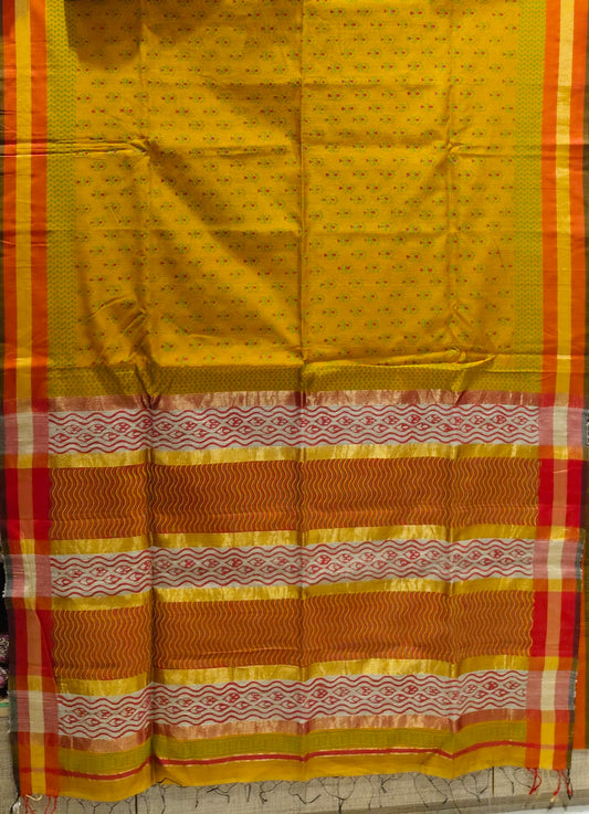 Saree Handloom Maheshwari Block