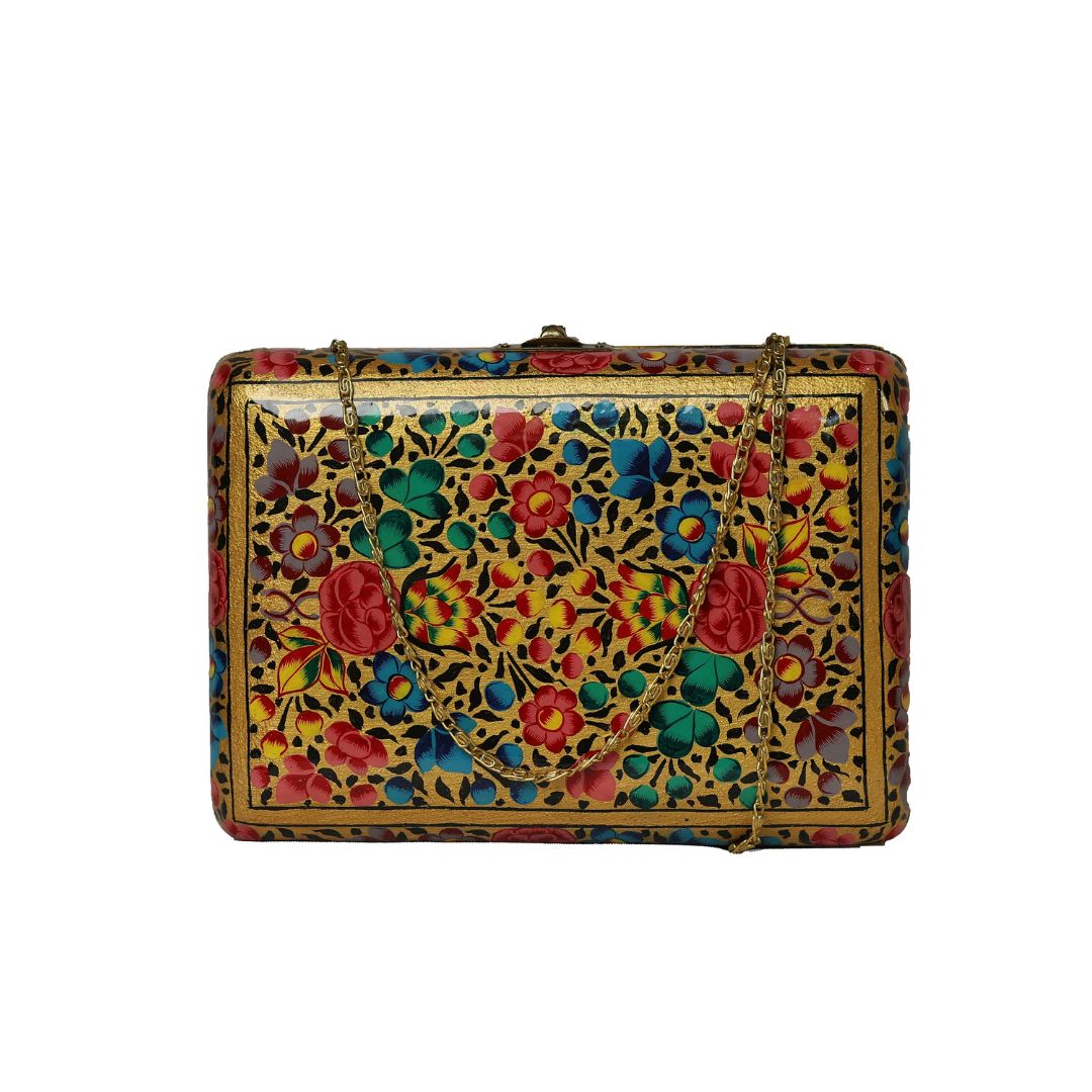 The Ekobae Collection: Hand-Painted Wooden Clutch