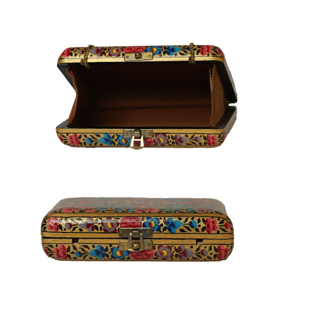 The Ekobae Collection: Hand-Painted Wooden Clutch