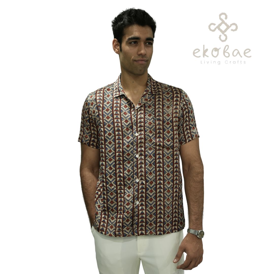 Ajrakh Alchemy: Silk Shirts