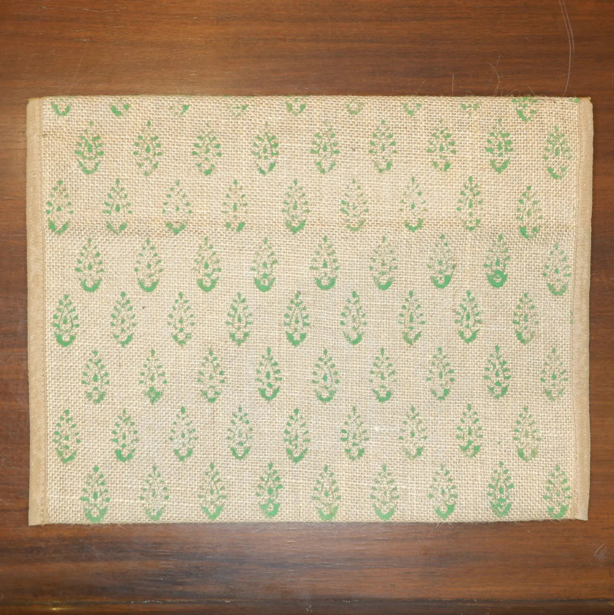 Jute Envelope with Handblock Print - Ekobae