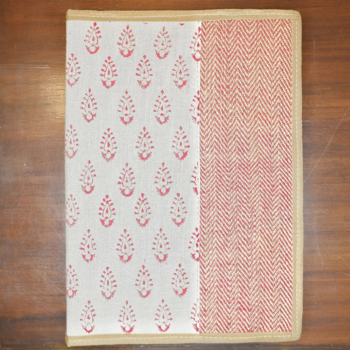 Jute File Folder with Handblock Print - Ekobae